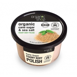 Organic Shop - Pienista pasta do ciała cukier trzcinowy 250 ml